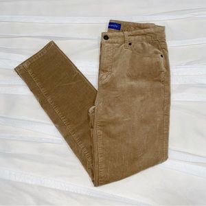 Talbots corduroy high waisted straight leg minimalist pants | size 4P